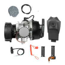 Moteur 49CC 2 Temps, Refroidissement par Air, Démarrage à Tirage, avec Carburateur et Filtre à Air pour Mini Quad et Scooter