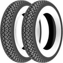 Pneus Kenda K333, banda branca, 3.50 – 10 51J, para Vespa PX 125/150