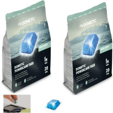 Dometic Power Care Tabs, conjunto de 2 x 20 unidades, pastilhas sanitárias para depósito de urina