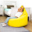 HAPPERS Puff Infantil Butaca, Amarelo, para Sala de Estar ou Quarto 2