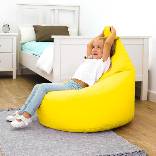 HAPPERS Puff Infantil Butaca, Amarelo, para Sala de Estar ou Quarto 1