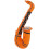 Saxofone inflável, cor laranja 1