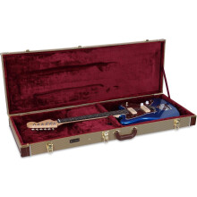 Crossrock Deluxe, capa rígida de madeira para guitarras elétricas Jazzmaster/Jaguar, Tweed, CRW600JMTW