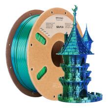 ERYONE Filament PLA pour imprimante 3D FDM, Double Couleur Soie Bleu Vert, 1.75mm