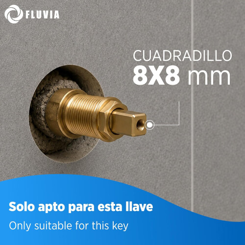 Torneira de parede com puxador e acabamento 1