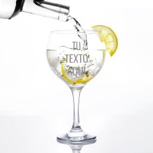Copo de Gin Tonic personalizado, com nome e imagem, para festas e eventos