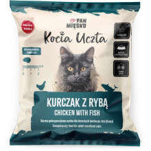 Pan Mięsko Karma sucha dla kota Kocia Uczta Kurczak z rybą dla sterylizowanych (dorosły) 50g