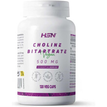 HSN Bitartrato de Colina, 500 mg, conjunto de 120 cápsulas vegetais