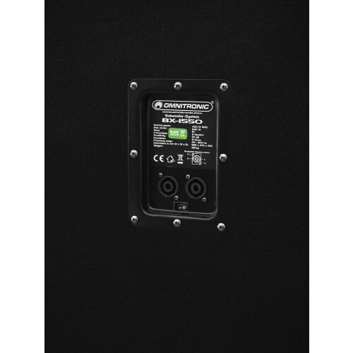 Omnitronic, Subwoofer Passivo, 38 cm, 400 W, 1 Unidade 2