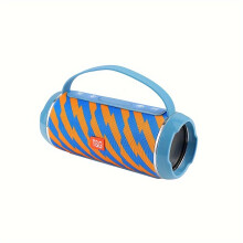 TG116C Enceinte sans fil portable cube, Bluetooth avec USB, TF et Radio FM, Bleu et Jaune