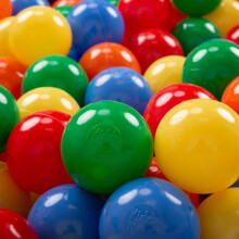 KiddyMoon conjunto de 200 bolas de plástico de 7 cm para piscina infantil, amarelo, verde, azul, vermelho e laranja