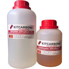 Resina Epoxi UltraFast F1, 500g, cura rápida em 1-2 horas, para reparação de componentes compostos