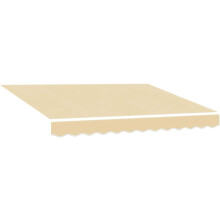 vidaXL Tela de Reposição para Toldo, Crema, 330x245 cm, Poliéster Impermeável
