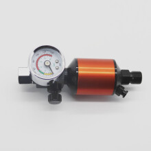 Luchtregelaar met luchtfilter, drukregelaar voor spuitpistool, aluminium, 1-9 kg/cm2