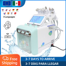 Hydro Dermabrasie Gezichtsmachine, 6 in 1, Aqua Peeling, professioneel schoonheidsapparaat voor huidreiniging en lifting