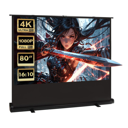 Maclean MC-212 Portable Projection Screen  Compact  Floor  80   16:10