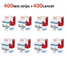 Sinocare Safe Accu2 bloedglucosemeter, set van 400 teststrips en 400 lancetten voor diabetes thuis