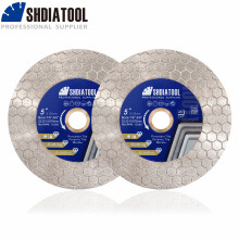 SHDIATOOL Disque de Coupe Double Face, Lot de 2, Diamant 125mm pour Carrelage et Marbre