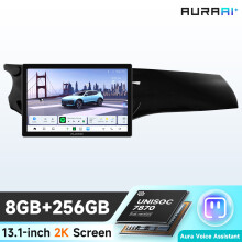Hizpo Autoradio Android 13, Écran Intelligent 13,1 pouces AURA AI B, CarPlay sans fil, GPS, pour Citroën C3 DS3 2010-2016