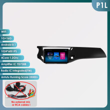 Hizpo Autoradio Android, Écran Intelligent 2din avec Carplay et Android Auto, pour Citroën C3 DS3 2010-2016