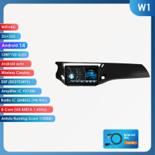 Hizpo Autoradio Android, Écran Intelligent 9 pouces, 8Core 2G 32G, pour Citroën C3 DS3 2010-2016