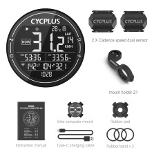 CYCPLUS M2 Fahrradcomputer, GPS, kabellos, ANT+ BLE 5.0, wasserdicht, 2,5-Zoll-Bildschirm