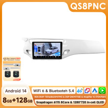 Hizpo Autoradio Android, Écran Intelligent 2din, Caméra 360 QS8-8G W, GPS Carplay et Android Auto pour Citroën C3 DS3 2010-2016