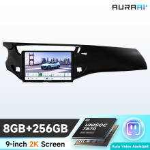 Hizpo Autoradio Android 14, Écran 9 pouces (8G 256G), Carplay et Android Auto sans fil, pour Citroën C3 DS3 2010-2016