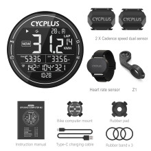 CYCPLUS M2 Fahrradcomputer, GPS, kabellos, ANT+, BLE 5.0, wasserdicht, 2,5-Zoll-Bildschirm