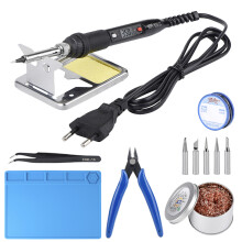 Jcd soldeerbout set, 80W, 220V, LCD display, instelbare temperatuur, lasgereedschap