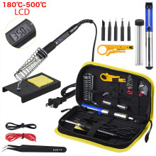 Jcd elektrische soldeerbout set, 80W, 110V, LCD-display, instelbare temperatuur, lasgereedschap