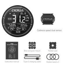 CYCPLUS M2 Fahrradcomputer, GPS-Tachometer, kabellos, wasserdicht, 2,5-Zoll-Bildschirm