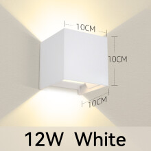 Wandlamp, Wit, Aluminium, Waterdicht, Voor Buiten Gebruik