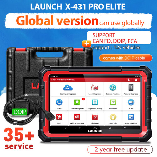 LAUNCH X431 PRO Elite Pro 5, bidirectionele autodiagnosescanner, ECU-codering en sleutelcodering