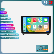 Autoradio Android 8 Go 128 Go, Navigation GPS, Carplay, 2 DIN, pour Voiture KIT 407 (2004-2011)