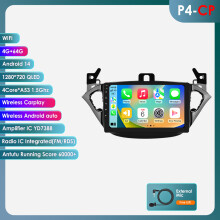 Autoradio Android avec Écran Tactile, 4 Go RAM + 64 Go Stockage, CarPlay, pour Opel Adam et Corsa