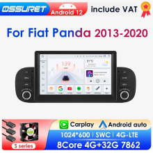 Autoradio Android 13 pour Fiat Panda 2013-2020, Écran IPS, Carplay Sans Fil, S6 (8Core 6G 64G)