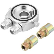 Aramox Adaptador Enfriador de Óleo, M20x1.5 10AN, Alumínio, Para Redução de Temperatura do Motor