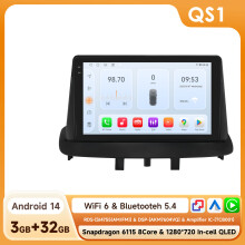 Autoradio Android pour Renault Megane 3, Écran Tactile 9 Pouces, GPS, Carplay Sans Fil, 2008-2014