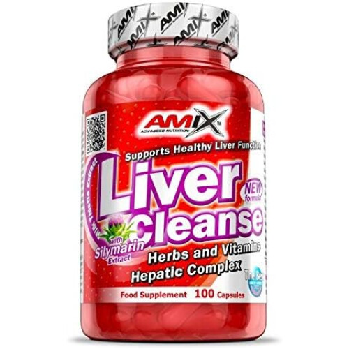 AMIX LIVER CLEANSE, conjunto de 100 cápsulas