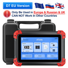 XTOOL D7 V2.0 EU-versie, autodiagnose scanner, 7-inch touchscreen, ECU-codering en sleutelprogrammering