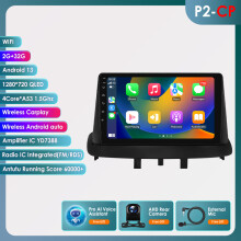 Autoradio Android pour Renault Megane 3, Écran Tactile 9 Pouces, GPS, CarPlay Sans Fil, 2008-2014