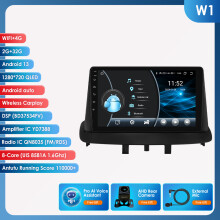 Autoradio Android pour Renault Megane 3, Écran Tactile 9 Pouces, GPS, Carplay Sans Fil, 2008-2014