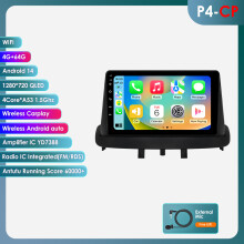 Autoradio Android pour Renault Megane 3, Écran Tactile 9 pouces, Carplay Sans Fil, GPS, Lecteur Vidéo