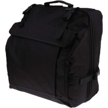 Mochila acolchoada para acordeão, formato sanfona, 40-40.5 x 49-49.5 x 24.5-25 cm, preto