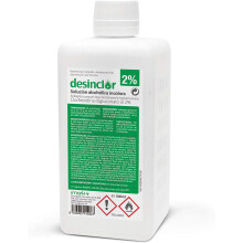 Desinclor Antisséptico Clorhexidina Alcoólica Incolora 2%, 500 ml com tampa