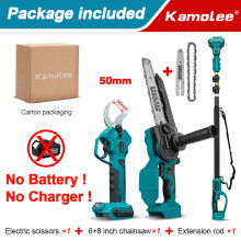 Kamolee elektrische snoeischaar, 50mm, draadloos en borstelloos voor fruitbomen