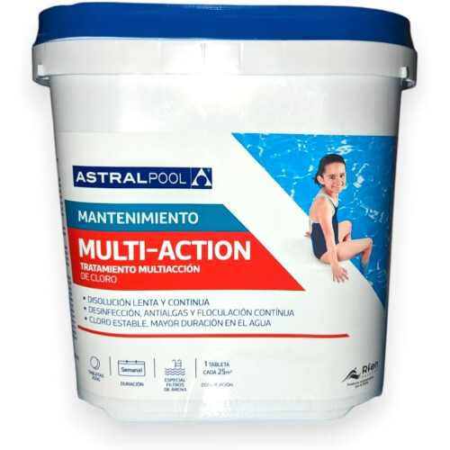 Astralpool Cloro Multiacção Compacto, pastilha, para piscina