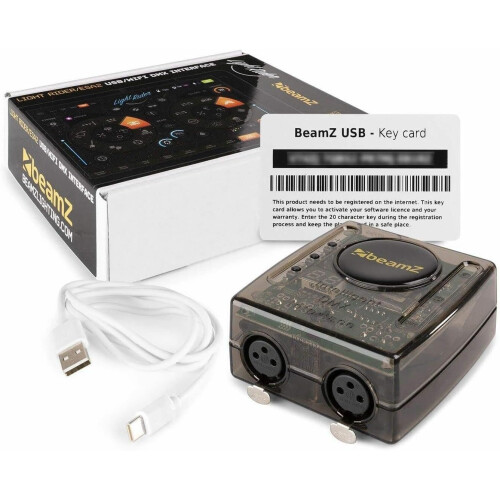 BeamZ Light Rider ESA2, interface USB WiFi DMX, para PC Android e iPad, 128 canais, preto