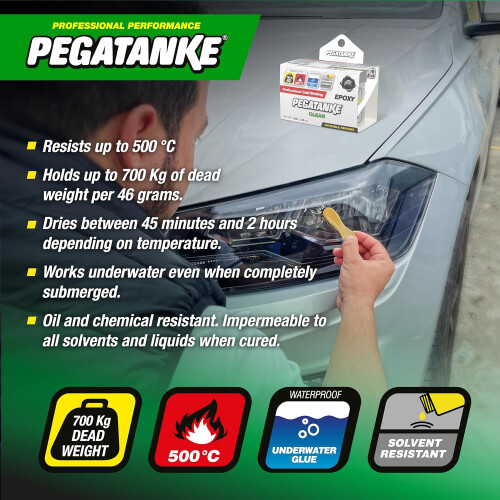 Pegatanke 96482 Epóxico, 32 g, Transparente 2